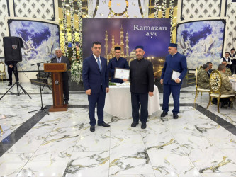 Yevlaxda iftar süfrəsi təşkil olunub