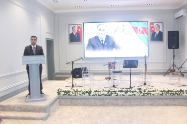Yevlaxda 15 İyun – Milli Qurtuluş Gününə həsr olunmuş tədbir keçirilib