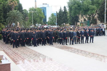 Mayın 10-da Yevlax şəhərində Ümummilli Lider Heydər Əliyevin anadan olmasının 101-ci ildönümü qeyd olunub