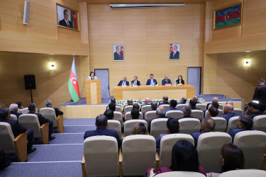 Yevlaxda Prezident İlham Əliyevin YAP-ın VIII Qurultayındakı proqram xarakterli nitqindən irəli gələn məsələlərlə bağlı müşavirə keçirilib