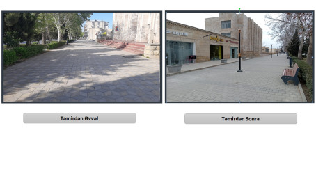 Heydər Əliyev prospektində səkilər əsaslı şəkildə təmir olunmuşdur