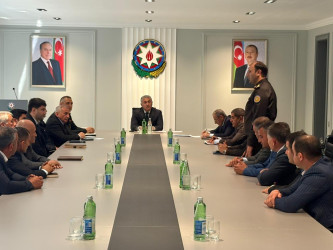 Yevlax Şəhər İcra Hakimiyyəti yanında İxrac Neft və Qaz Boru Kəmərlərinin Təhlükəsizliyi üzrə Komissiyanın növbəti iclası keçirilib