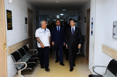 Naftalanda müalicə alan Yevlaxdan olan qazilər ziyarət edildi