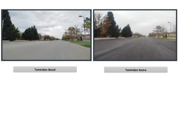 Yevlax şəhərində növbəti küçəyə yeni asfalt örtüyü salınmışdır