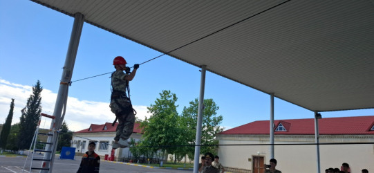 Yevlaxda "Gənc xilasedici və yanğınsöndürən" Ümumrespublika yarışlarının zona birinciliyi keçirilib