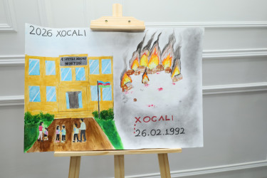 Yevlaxda Xocalı Soyqırımının 34-cü ildönümü münasibətilə tədbir keçirilib