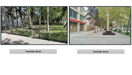 Yevlax şəhəri, Heydər Əliyev prospektinin Azərbaycan və Səməd Vurğun küçələri ilə kəsişməsinə qədər olan bir hissəsindəki səkilərdə əsaslı təmir, yenidənqurma işləri yekunlaşmışdır.