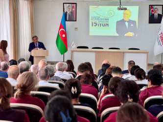 "Yevlax Rayon Mərkəzi Xəstəxanası" Publik Hüquqi Şəxsində 15 İyun – Milli Qurtuluş Gününə həsr olunmuş tədbir keçirilmişdir