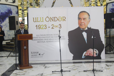 Yevlaxda Ümummilli Lider Heydər Əliyevin anım günü ilə bağlı ehsan süfrəsi təşkil olunub