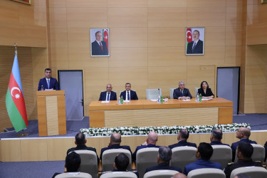 Yevlaxda Prezident İlham Əliyevin YAP-ın VIII Qurultayındakı proqram xarakterli nitqindən irəli gələn məsələlərlə bağlı müşavirə keçirilib