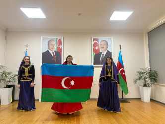 Yevlaxda 9 Noyabr-Azərbaycan Dövlət Bayrağı Günü münasibətilə tədbir keçirilmişdir