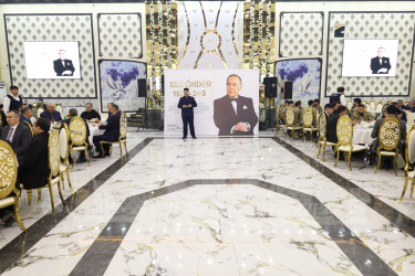 Yevlaxda Ümummilli Lider Heydər Əliyevin anım günü ilə bağlı ehsan süfrəsi təşkil olunub