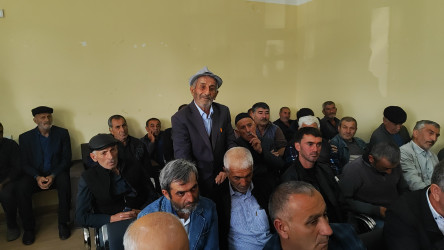 Yevlax Şəhər İcra Hakimiyyətinin Başçısı tərəfindən Qaraoğlan kəndində səyyar qəbul keçirilmişdir