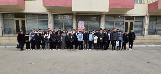 Yevlaxda gənclərlə görüş keçirilmişdir