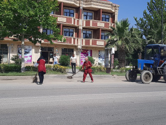 "Yaşıl dünya həmrəylik ili” çərçivəsində Yevlaxda növbəti iməcilik təşkil edilmişdir