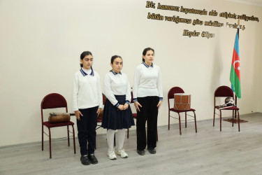 Yevlaxda Ulu Öndər Heydər Əliyevin anım gününə həsr edilmiş tədbir keçirilmişdir