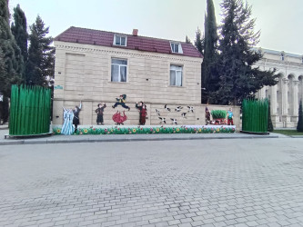 Yevlaxda Novruz bayramına hazırlıq işləri görülür