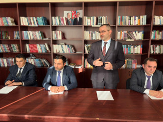 “Korrupsiyaya qarşı mübarizə sahəsində fəaliyyət göstərən vətəndaş cəmiyyəti institutları ilə dövlət orqanları (qurumları) arasında əməkdaşlığın daha da gücləndirilməsi və birgə layihələrin həyata keçirilməsi” adlı maarifləndirmə tədbiri keçirilmişdir.