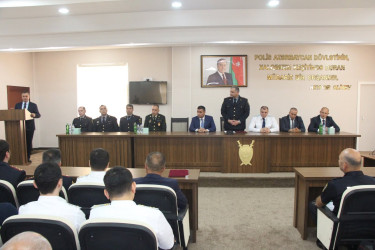 Yevlaxda 2 İyul-Azərbaycan Polisi gününə həsr edilmiş tədbir keçirilmişdir
