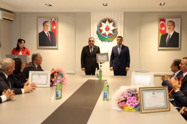 Yevlaxda 23 İyun-Dövlət Qulluqçularının Peşə Bayramı günü münasibətilə tədbir keçirilib