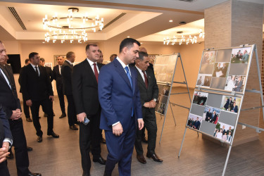 Yevlaxda Ulu Öndər Heydər Əliyevin anadan olmasının 103-cü ildönümünə həsr olunmuş tədbir keçirilib