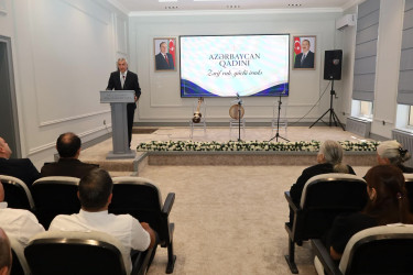 Yevlaxda “Azərbaycan qadını-Zərif ruh, güclü iradə” adlı tədbir keçirilib