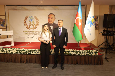 Yeni Azərbaycan Partiyası (YAP) Yevlax rayon təşkilatının yaradılmasının 33-cü illiyi münasibətilə tədbir keçirilib
