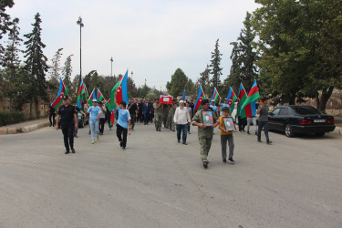 Birinci Qarabağ müharibəsi zamanı itkin düşmüş və şəxsiyyəti müəyyənləşdirilmiş şəhid Hümbətov Bəxtiyar Əliş oğlunun dəfn mərasimi keçirilmişdir