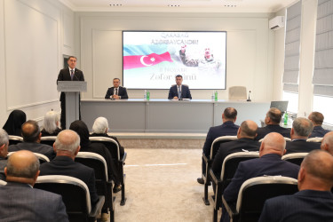 Yevlaxda Zəfər Gününün beşinci ildönümünə həsr olunmuş tədbir keçirilmişdir