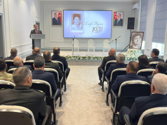 Yevlaxda görkəmli oftalmoloq-alim, akademik Zərifə Əliyevanın anadan olmasının 103-cü ildönümü münasibətilə tədbir keçirilib