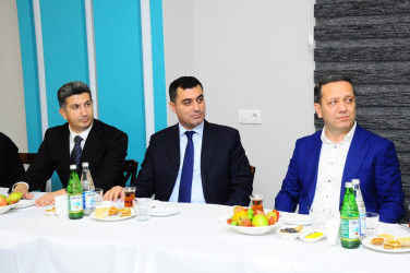 Naftalan şəhərində müalicə alan Yevlax rayonundan olan Şəhid ailələri ziyarət olunmuşdur