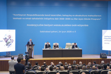 Sabirabadda pambıqçılığın inkişafına dair regional müşavirə keçirilib