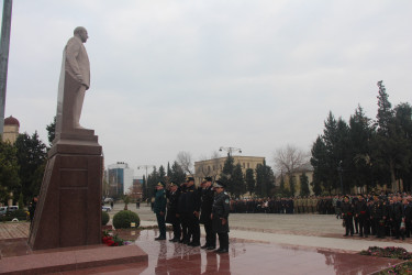 Yevlaxda Ulu Öndər Heydər Əliyevin anım mərasimi keçirilib