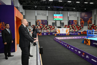 Azərbaycan Respublikasının Prezidenti İlham Əliyev sentyabrın 27-də Yevlax Olimpiya İdman Kompleksinin açılışında iştirak edib.