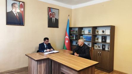 Yevlax Şəhər İcra Hakimiyyətinin Başçısı növbəti vətəndaş qəbulu keçirib