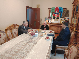 Şəhid ailələrinin üzvləri yaşadıqları ünvanlarda ziyarət edilmişdir