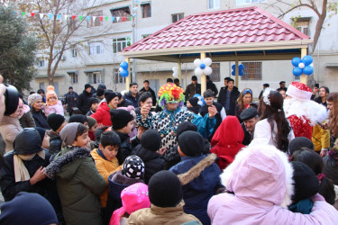 Yevlaxda uşaqlar üçün yeni il şənliyi keçirildi