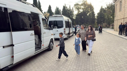 Yevlax rayonundan olan şəhid ailələri işğaldan azad edilmiş ərazilərə səfər edib