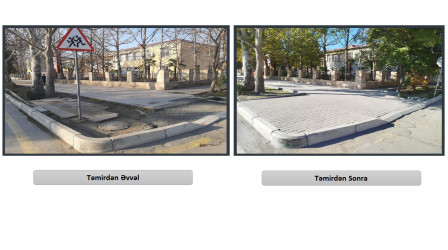 Heydər Əliyev prospektində yenidənqurma işləri davam etdirilir