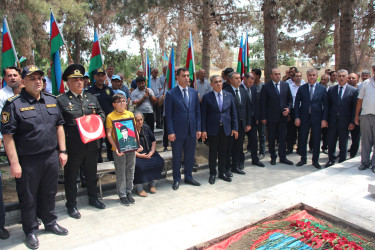 Birinci Qarabağ müharibəsi zamanı itkin düşmüş və şəxsiyyəti müəyyənləşdirilmiş şəhid Hümbətov Bəxtiyar Əliş oğlunun dəfn mərasimi keçirilmişdir