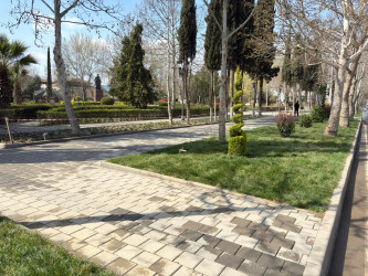 Yevlax Şəhər İcra Hakimiyyəti tərəfindən “Şəhərsalma və Memarlıq İli” çərçivəsində şəhərdə abadlıq-quruculuq işləri davam etdirilir