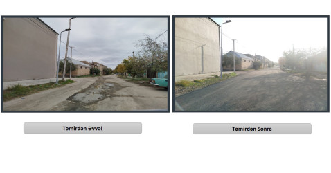 Yevlax şəhərində küçələrin asfaltlanması işləri davam etdirilir