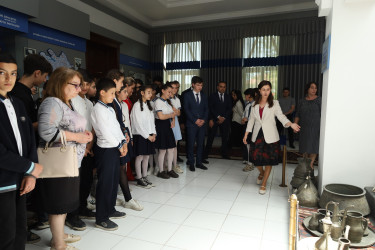 18 may-Beynəlxalq Muzeylər Günü münasibətilə Yevlax Tarix Diyarşünaslıq Muzeyinə ekskursiya təşkil olunub