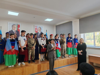 Yevlaxda 9 Noyabr-Azərbaycan Dövlət Bayrağı Günü münasibətilə tədbir keçirilmişdir