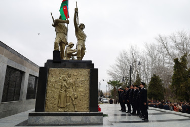 Yevlaxda Xocalı soyqırımının 34-cü ildönümü münasibətilə tədbir keçirilib