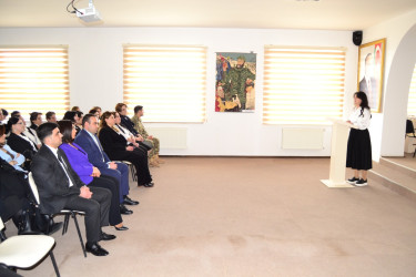 Yevlaxda Xocalı soyqırımının 34-cü ildönümünə həsr olunmuş tədbir keçirilmişdir