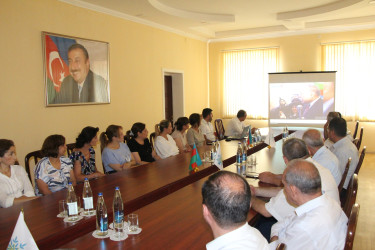 Yevlaxda “Heydər Əliyev və Azərbaycan dilinin inkişafı” mövzusunda növbəti tədbir keçirilib