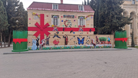 Yevlaxda Novruz bayramına hazırlıq işləri görülür