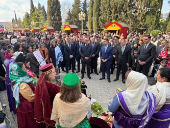 Yevlaxda Novruz bayramı və İlaxır çərşənbə təntənəli şəkildə qeyd olunub
