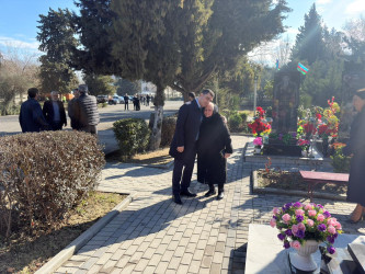 Yevlaxda şəhid ailələrinin üzvlərinin iştirakı ilə ağacəkmə aksiyası keçirilib